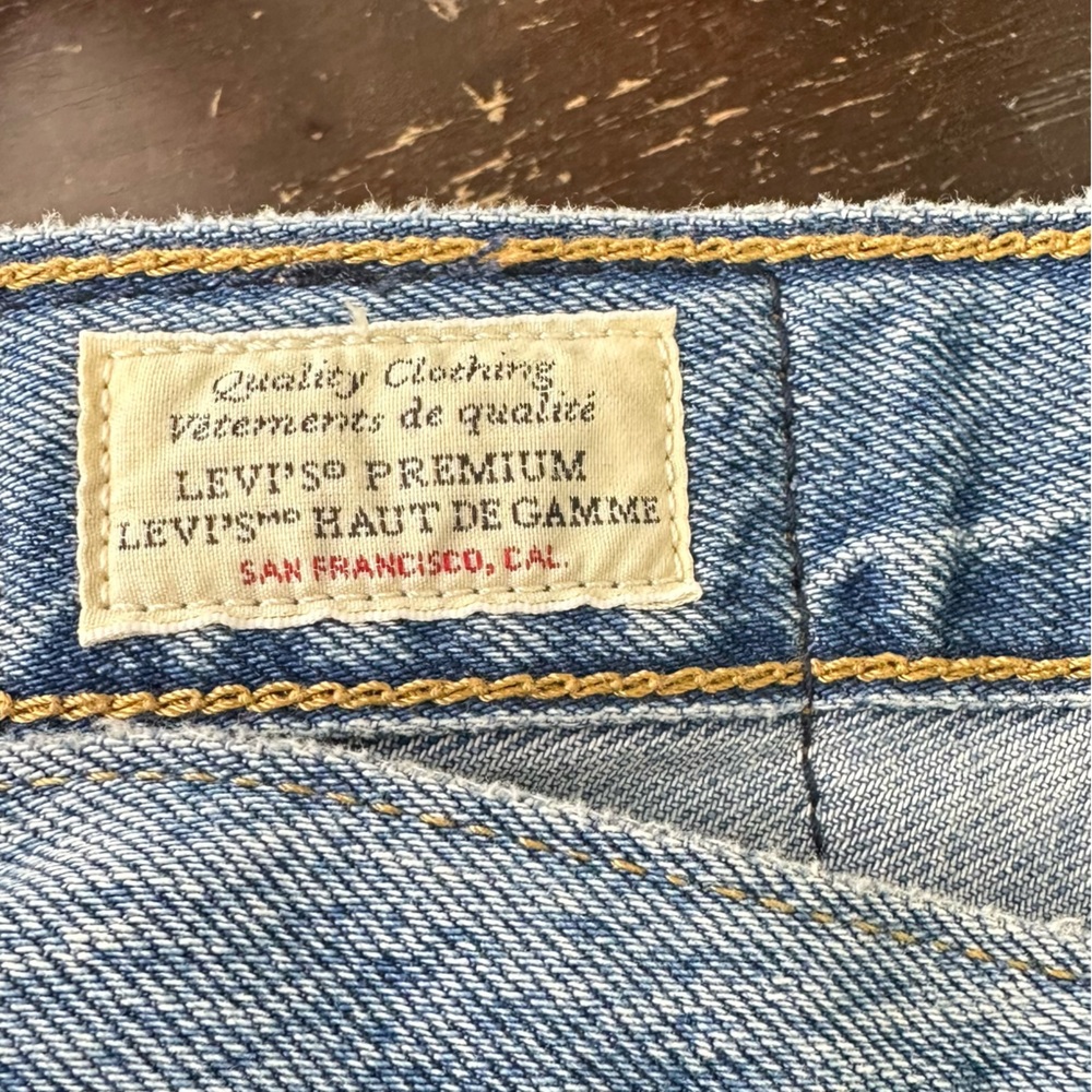 Levi's Loose Straight High Rise Denim Jeans Size 28 - Picture 9 of 12